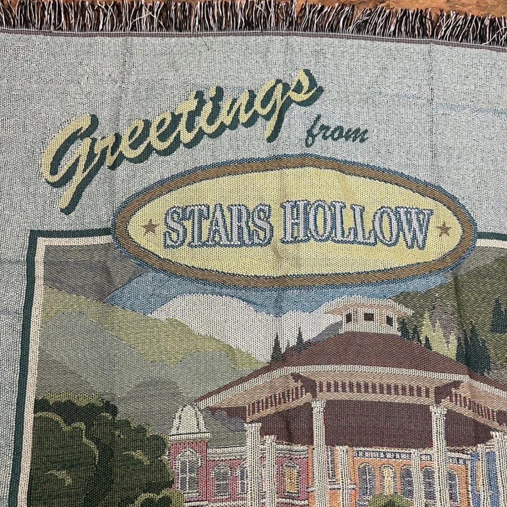 Gilmore Girls Stars Hollow Woven Tapestry Throw Blanket Northwest Group Postcard